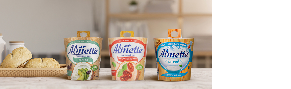 От –29% на творожный сыр «Альметте»  